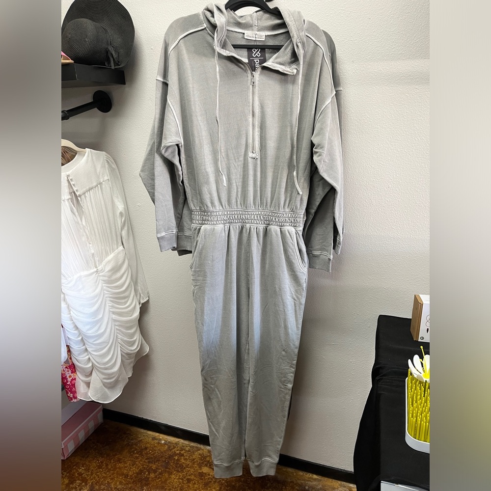 Oversized French Terry Jumper Romper